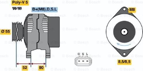 BOSCH 0 986 045 731 - Alternatore www.autoricambi360.it