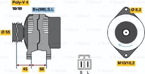 BOSCH 0 986 040 541 - Alternatore www.autoricambi360.it