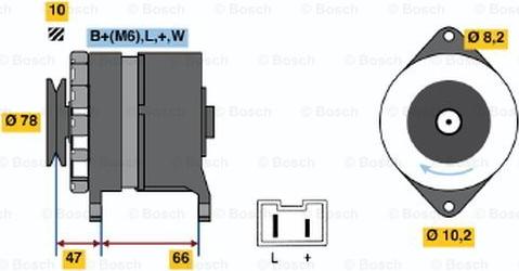 BOSCH 0 986 040 051 - Alternatore www.autoricambi360.it