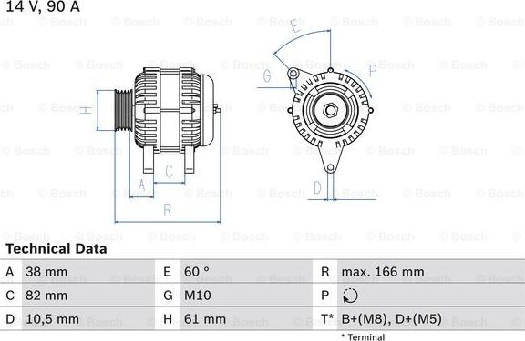 BOSCH 0 986 040 340 - Alternatore www.autoricambi360.it