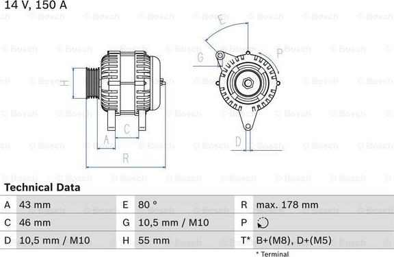 BOSCH 0 986 041 930 - Alternatore www.autoricambi360.it