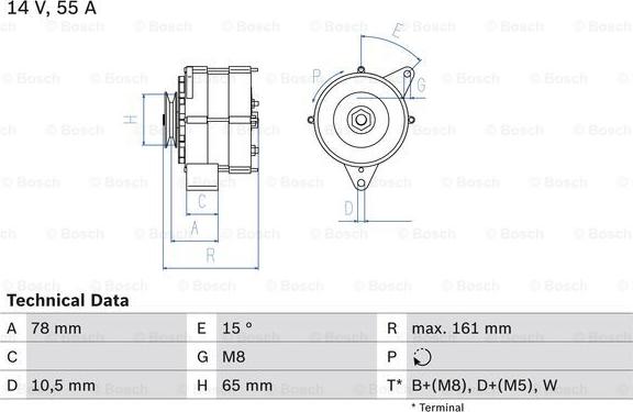BOSCH 0 986 041 630 - Alternatore www.autoricambi360.it