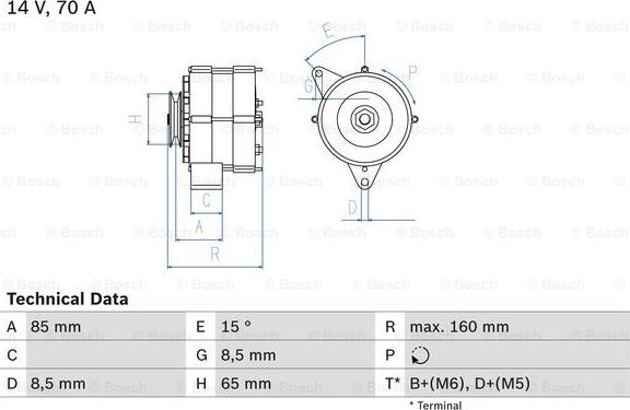 BOSCH 0 986 041 620 - Alternatore www.autoricambi360.it