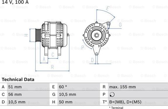 BOSCH 0 986 041 330 - Alternatore www.autoricambi360.it