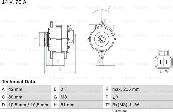 BOSCH 0 986 041 790 - Alternatore www.autoricambi360.it