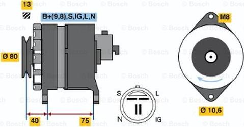 BOSCH 0 986 041 771 - Alternatore www.autoricambi360.it