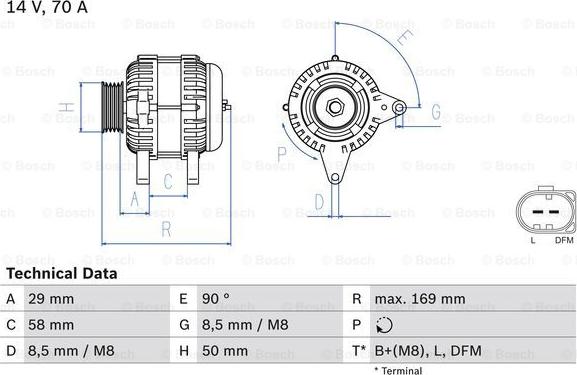 BOSCH 0 986 048 891 - Alternatore www.autoricambi360.it