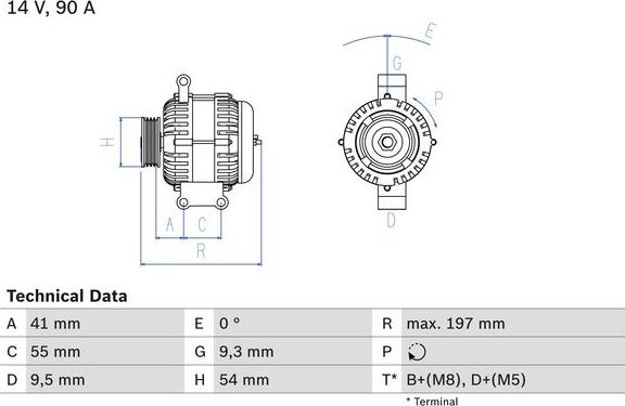 BOSCH 0 986 048 771 - Alternatore www.autoricambi360.it