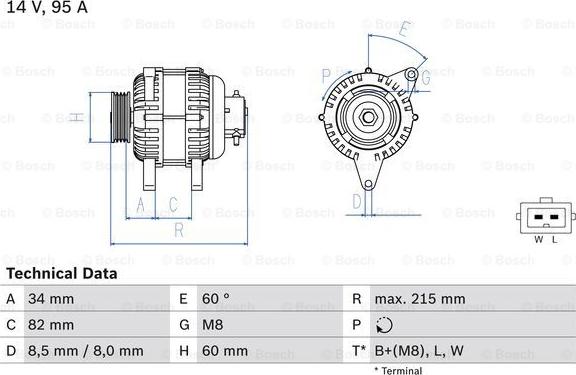 BOSCH 0 986 043 141 - Alternatore www.autoricambi360.it