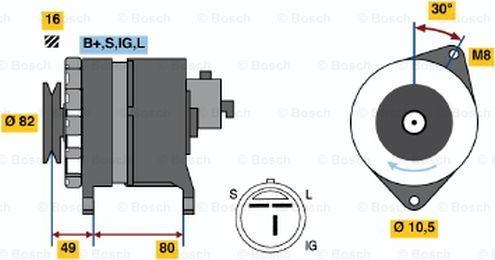 BOSCH 0 986 043 121 - Alternatore www.autoricambi360.it