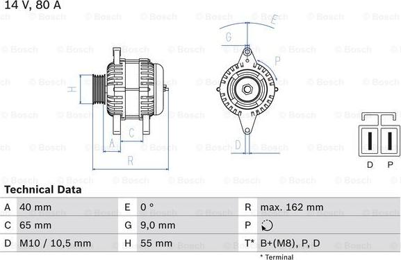 BOSCH 0 986 042 911 - Alternatore www.autoricambi360.it