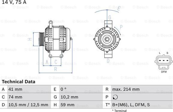 BOSCH 0 986 042 650 - Alternatore www.autoricambi360.it