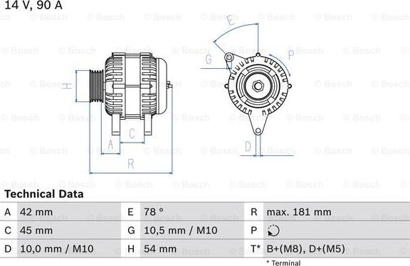 BOSCH 0 986 042 091 - Alternatore www.autoricambi360.it