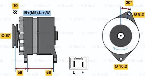 BOSCH 0 986 042 061 - Alternatore www.autoricambi360.it