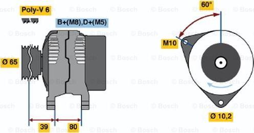 BOSCH 0 986 042 161 - Alternatore www.autoricambi360.it