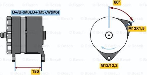 BOSCH 0 986 042 850 - Alternatore www.autoricambi360.it