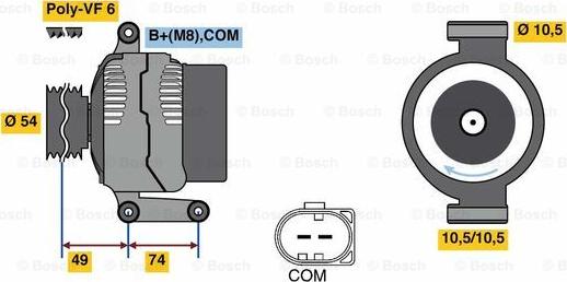 BOSCH 0 986 047 940 - Alternatore www.autoricambi360.it