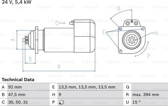 BOSCH 0 986 019 000 - Motorino d'avviamento www.autoricambi360.it