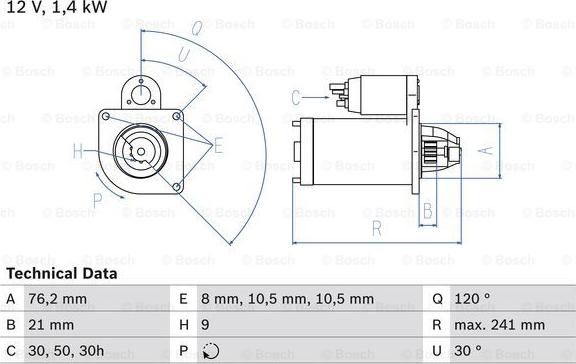 BOSCH 0 986 014 900 - Motorino d'avviamento www.autoricambi360.it