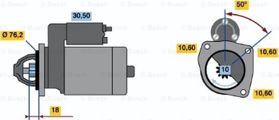 BOSCH 0 986 015 200 - Motorino d'avviamento www.autoricambi360.it