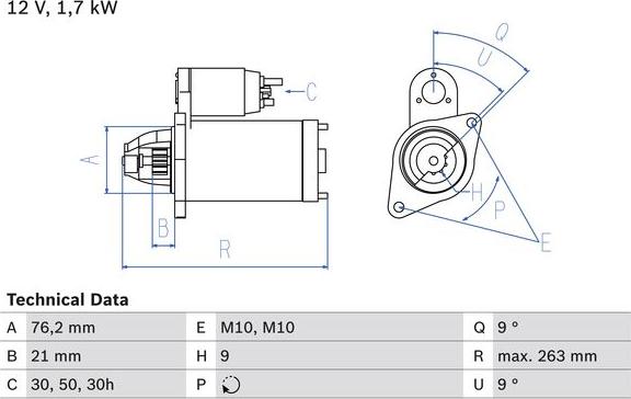 BOSCH 0 986 016 920 - Motorino d'avviamento www.autoricambi360.it