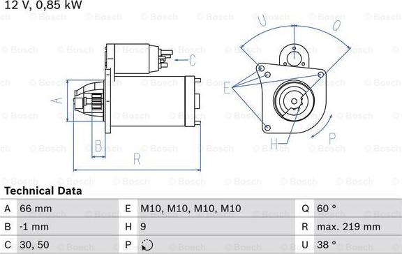 BOSCH 0 986 010 310 - Motorino d'avviamento www.autoricambi360.it