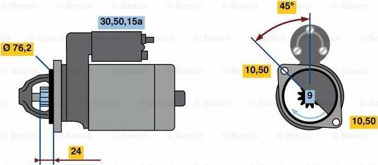 BOSCH 0 986 010 720 - Motorino d'avviamento www.autoricambi360.it