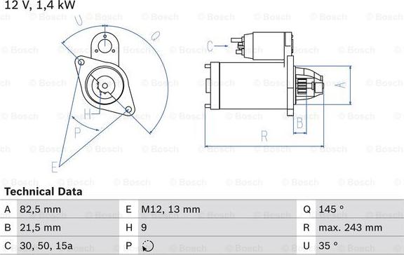 BOSCH 0 986 018 190 - Motorino d'avviamento www.autoricambi360.it