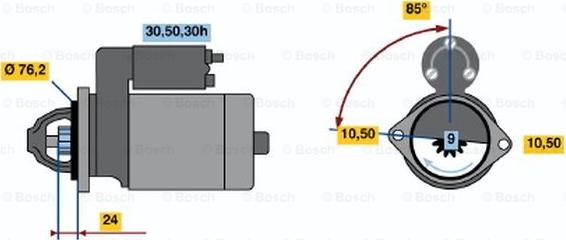 BOSCH 0 986 017 160 - Motorino d'avviamento www.autoricambi360.it