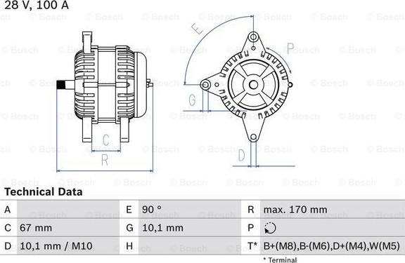 BOSCH 0 986 084 180 - Alternatore www.autoricambi360.it
