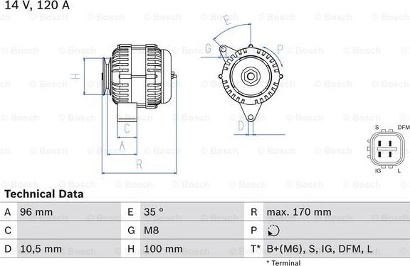 BOSCH 0 986 084 380 - Alternatore www.autoricambi360.it