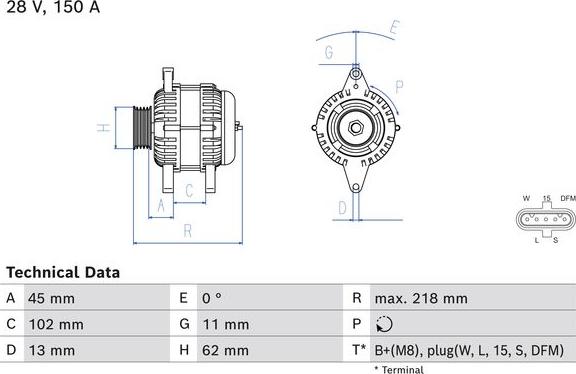 BOSCH 0 986 085 290 - Alternatore www.autoricambi360.it