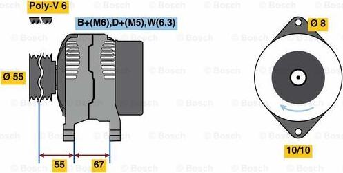 BOSCH 0 986 080 900 - Alternatore www.autoricambi360.it