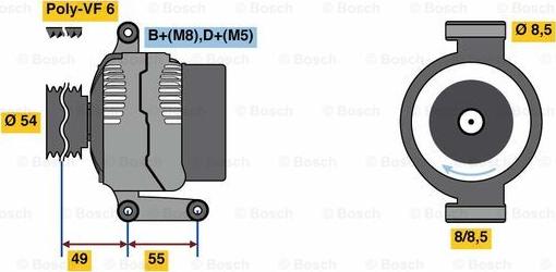 BOSCH 0 986 080 980 - Alternatore www.autoricambi360.it