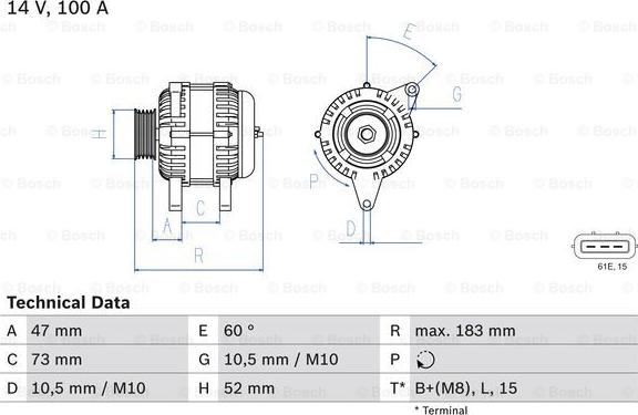 BOSCH 0 986 080 920 - Alternatore www.autoricambi360.it