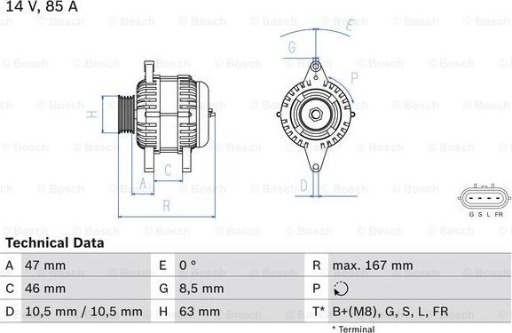 BOSCH 0 986 080 480 - Alternatore www.autoricambi360.it