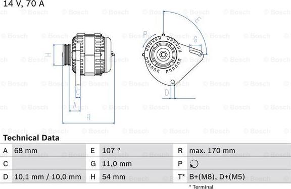 BOSCH 0 986 080 560 - Alternatore www.autoricambi360.it