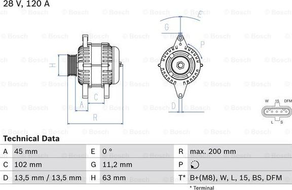 BOSCH 0 986 081 010 - Alternatore www.autoricambi360.it