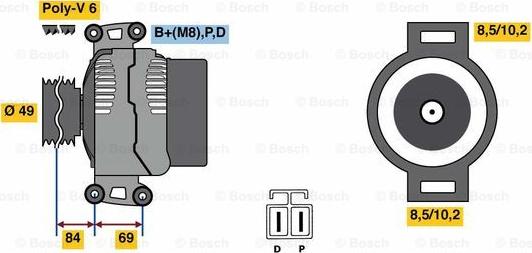 BOSCH 0 986 081 300 - Alternatore www.autoricambi360.it