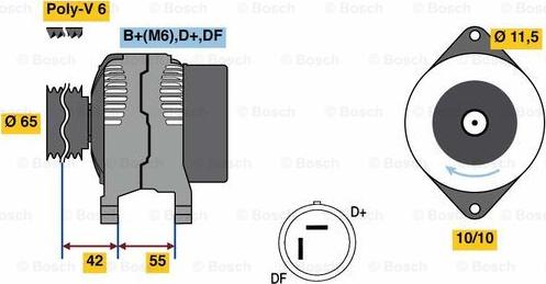 BOSCH 0 986 081 200 - Alternatore www.autoricambi360.it