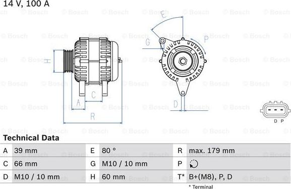 BOSCH 0 986 083 970 - Alternatore www.autoricambi360.it