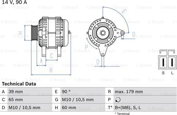 BOSCH 0 986 083 480 - Alternatore www.autoricambi360.it