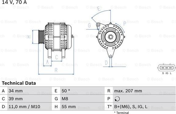 BOSCH 0 986 083 880 - Alternatore www.autoricambi360.it
