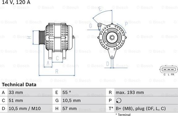 BOSCH 0 986 083 830 - Alternatore www.autoricambi360.it