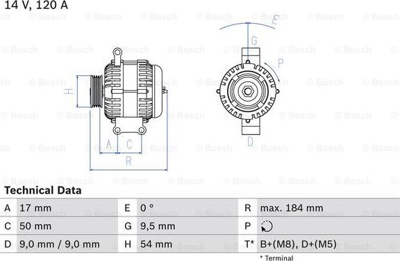 BOSCH 0 986 083 280 - Alternatore www.autoricambi360.it