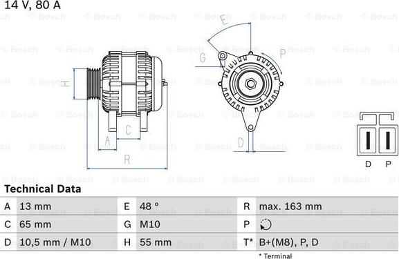 BOSCH 0 986 082 710 - Alternatore www.autoricambi360.it