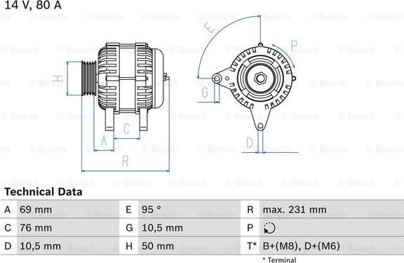 BOSCH 0 986 039 100 - Alternatore www.autoricambi360.it