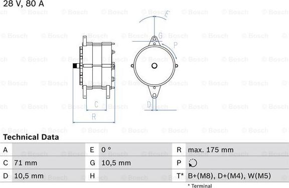 BOSCH 0 986 039 340 - Alternatore www.autoricambi360.it