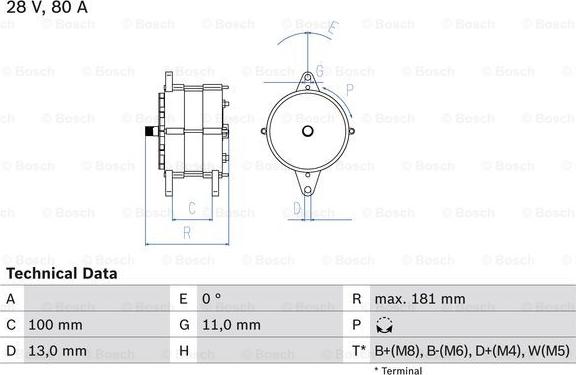 BOSCH 0 986 039 260 - Alternatore www.autoricambi360.it