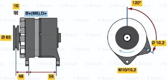 BOSCH 0 986 034 490 - Alternatore www.autoricambi360.it